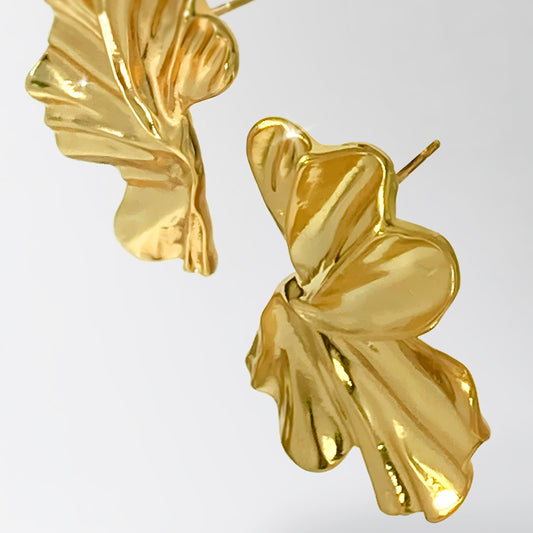 Aretes Big Botanical Dorado