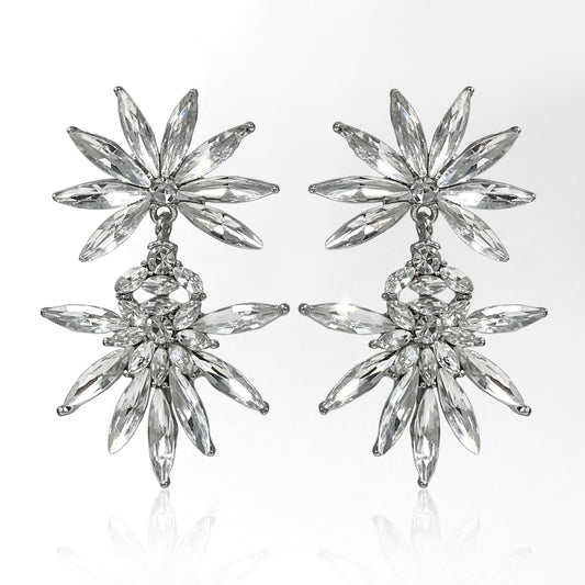 Aretes Star Glam Plateado