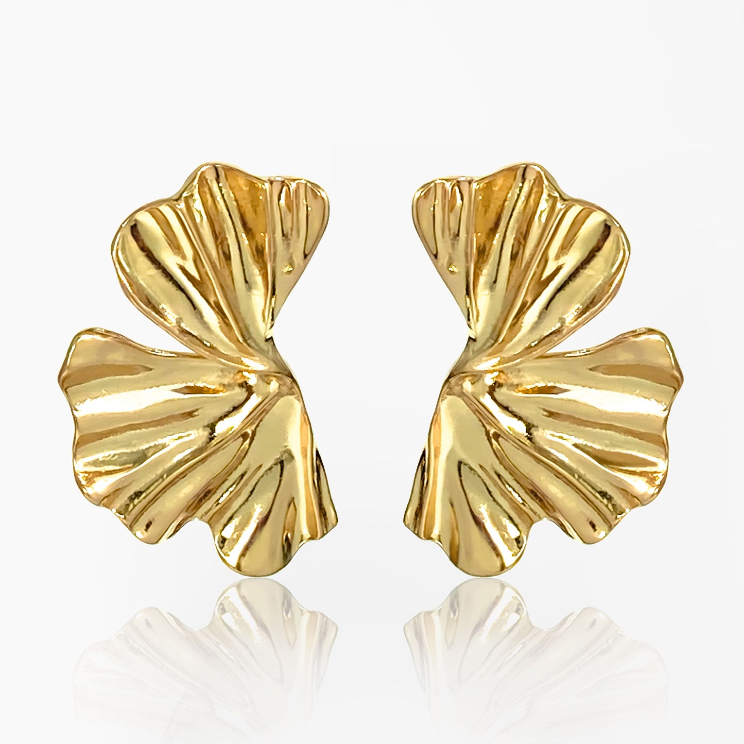 Aretes Big Botanical Dorado