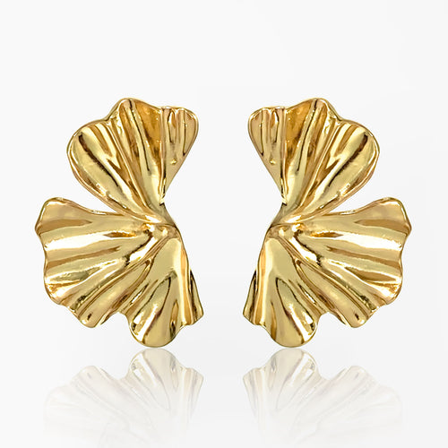 Aretes Big Botanical Dorado
