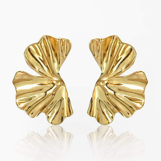 Aretes Big Botanical Dorado
