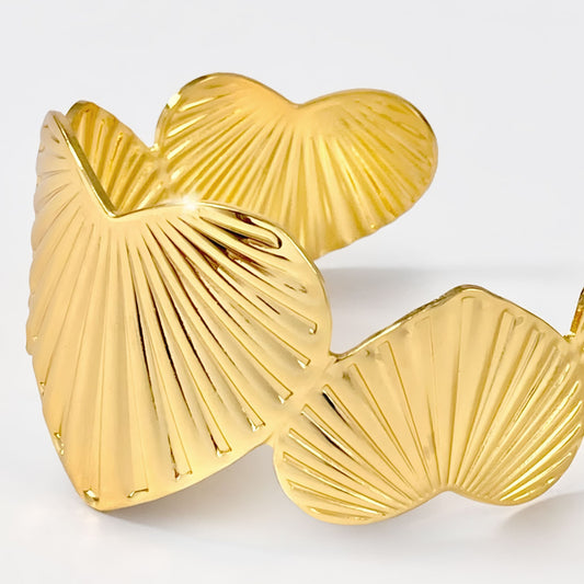 Brazalete Corazones Dorados Romance