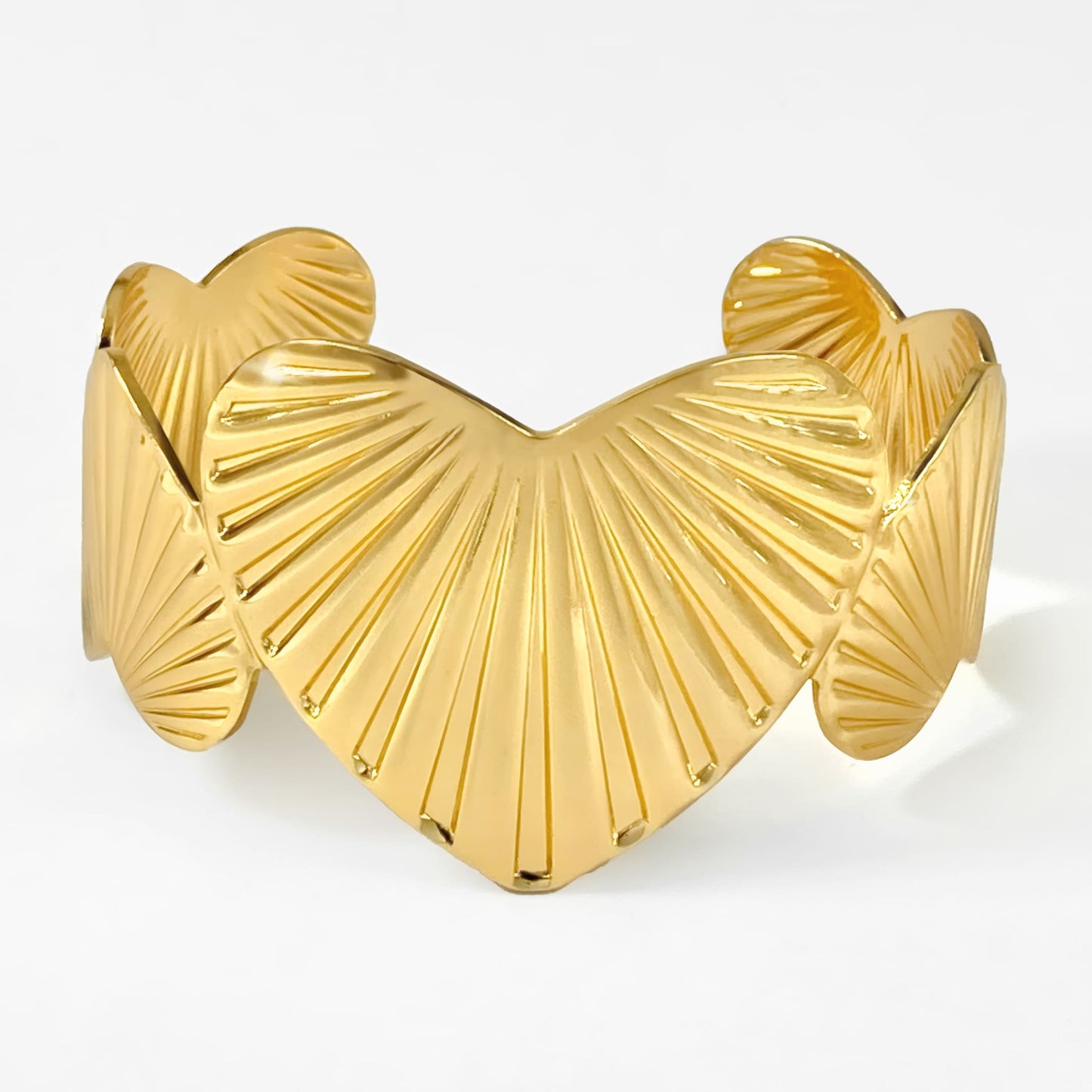 Brazalete Corazones Dorados Romance