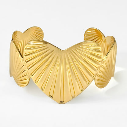 Brazalete Corazones Dorados Romance