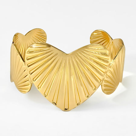 Brazalete Corazones Dorados Romance